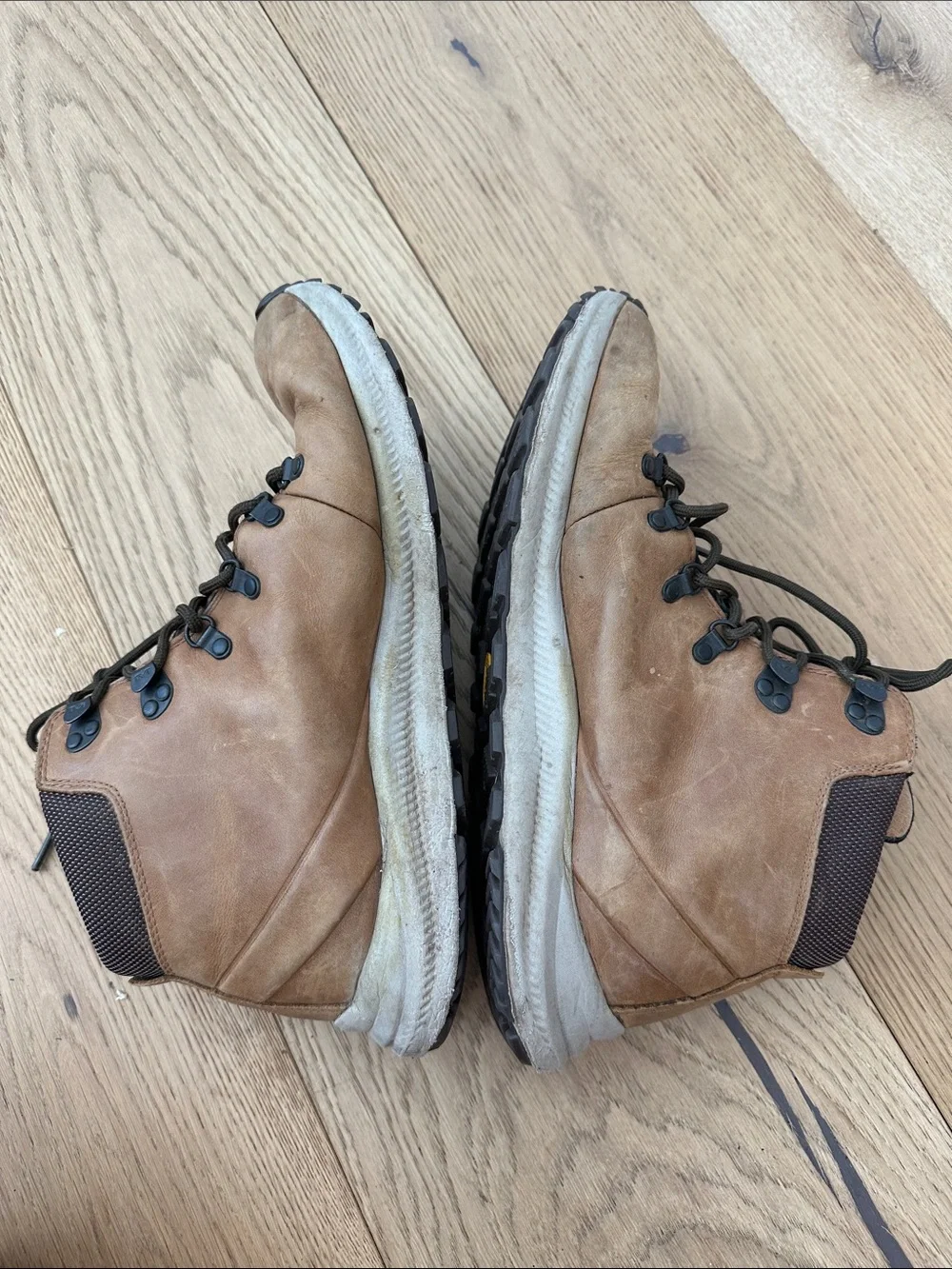 Merrell Tan Brown Leather Chukka Hiking Boots men’s 13